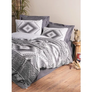 Cotton Box Ethnic Tek Kişilik Nevresim Takımı Delos Antrasit