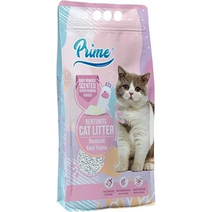Bentonit Bebek Pudralı Kokulu Topaklaşan Ince Kedi Kumu 5 Lt