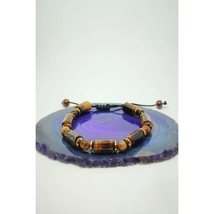 Bade Accessories Silindir Kaplangözü Doğaltaş Bileklik