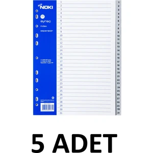 5 Adet 1-31 Rakamlar Ayraç Seperator