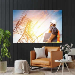SML Tablo Elektrik Mühendisliği Iş Güvenliği Electric Engineer Kanvas Tablo
