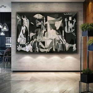 SML Tablo Guernica Pablo Picasso Pikasso Kanvas Tablo