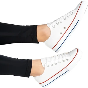 Kadın Erkek Keten Spor Ayakkabı Beyaz