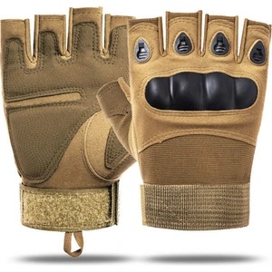 511 Model Taktik Combat Motosiklet Bisiklet Outdoor Sport Korumalı Yarım Parmaksız Eldiven