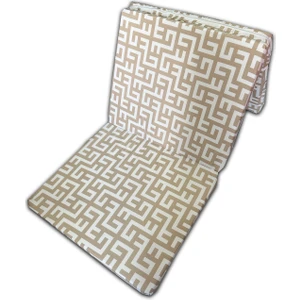 Katlanır Sünger Yatak (70 X 180 X 6Cm) Krem Labirent Minder Yatak  Fermuarlı