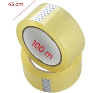 1 Adet Akrilik Koli Bandı 45MMX100 mt Net Kopmayan Koli Bandı Güçlü Koli Bandı