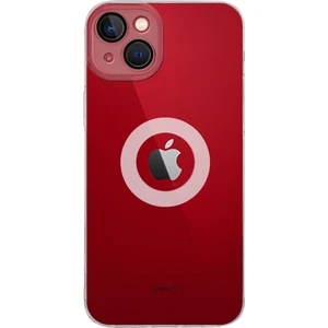 Case World Caseworld Apple iPhone 13 ile Uyumlu Kapak Lens Koruması Kapalı Logo Kısmı Açık Şeffaf Silikon Kılıf