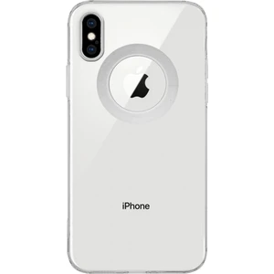 Case World Caseworld Apple iPhone Xs ile Uyumlu Kapak Lens Koruması Kapalı Logo Kısmı Açık Şeffaf Silikon Kılıf