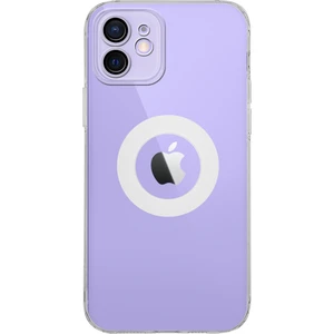 Caseworld Apple iPhone 12 ile Uyumlu Kapak Lens Koruması Kapalı Logo Kısmı Açık Şeffaf Silikon Kılıf
