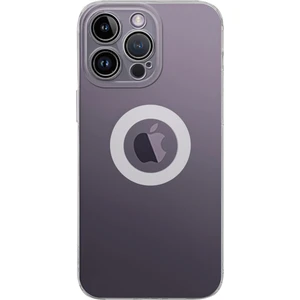Case World Caseworld Apple iPhone 14 Pro Max ile Uyumlu Kapak Lens Koruması Kapalı Logo Kısmı Açık Şeffaf Silikon Kılıf