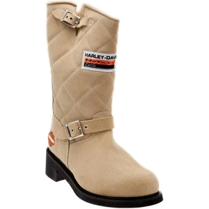 Harley Davidson Laconia 644 Crosta Bej Kadın Bot Postal Ayakkabı
