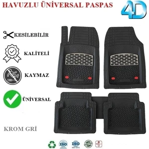Fiat Egea Sedan 2020 4d Havuzlu Universal Paspas Krom Gri