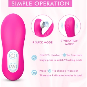 Gray Çiftlere Özel Kumandalı 9 Modlu Emiş Ve Titreşimli Vibratör