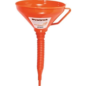 Toptancı Amca Çelik Süzgeçli Plastik Huni Yağ Benzin Mazot Sıvı Aktarım 220 mm