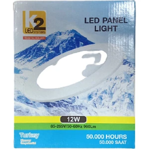 12W Yuvarlak LED Panel Günışığı