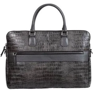 - 243 KROKO GRİ 41X28X5cm Suni Deri Evrak Çantası