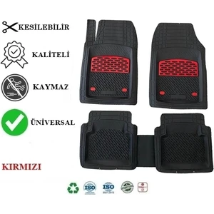 Opel Corsa F 2022 4d Havuzlu Universal Paspas Kırmızı