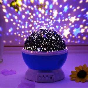 Ay Yıldız Projeksiyonlu Dönen Star Master Gece Lambası