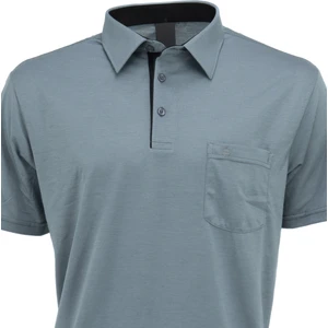 Erkek Gömlek Yaka Cepli Kısa Kollu Normal Kesim Tam Kalıp Premium Pamuklu Kumaş T-Shirt