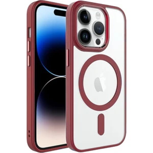 Apple iPhone 14 Pro Uyumlu Soft Akrilik Magsafe Seri Arka Koruma Kılıf