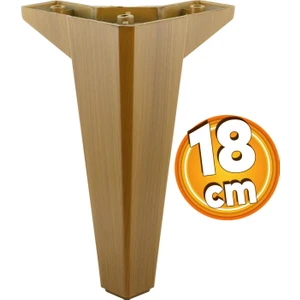 Sedir Mobilya Kanepe Sehpa Tv Ünitesi Konsol Koltuk Ayağı Ahşap Desenli Koyu Ceviz Renk 18 Cm Ayakları