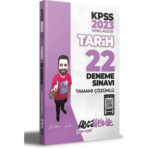Hocawebde Yayınları 2023 KPSS Tarih Tamamı Çözümlü 22 Deneme Sınavı