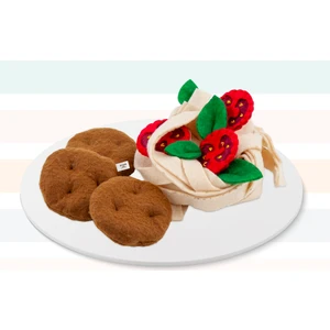 Mother And Toys Keçe Oyuncak - Fettuccine Yemek Oyun Seti - Felt Toys - %100 El Yapımı