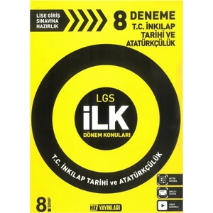 Hız Yayınları LGS Ilk Dönem Inkılap Tarihi 8 Deneme Sınavı