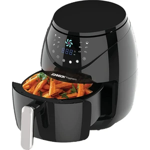 Friggisano Dijital Ekranlı Ayarlanabilir Sıcaklık Ayarlı 6,5 L 12 Farklı Seçilebilir Programlı 1800 W Fritöz Siyah