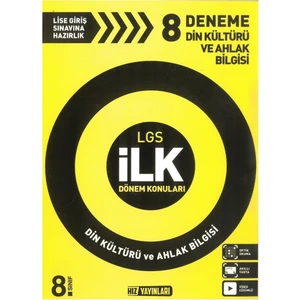 Hız Yayınları LGS Ilk Dönem Din Kültürü 8 Deneme Sınavı