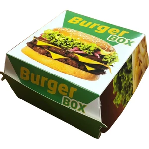 Yeşil Hamburger Kutusu  12X12X7CM 100 Adet