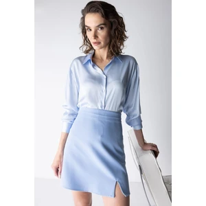 Regular Fit Basic Uzun Kollu Saten Gömlek Z2989AZ23SP