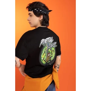 Rick and Morty Comfort Fit Bisiklet Yaka Tişört Z9909AZ23SP