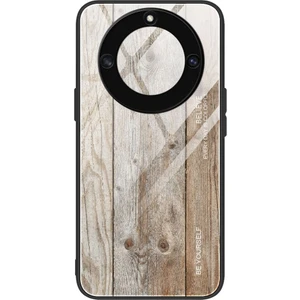 Onur Için X40 5g / X9A 5g / Magic5 Lite 5g Ahşap Desen Cep Telefonu Kapağı Temperli Cam + Tpu Koruyucu Telefon Kılıfı (Yurt Dışından)