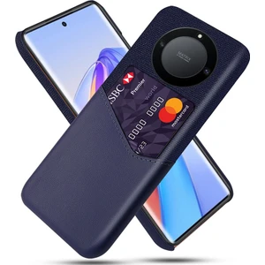 Onur Için X40 5g / X9A 5g / Magic5 Lite 5g Pu Deri Kaplamalı Pc Koruyucu Kabuk Bezi Doku Kart Tutucu ile Kaynak Anti Şok Geçirmez Telefon Kılıfı (Yurt Dışından)