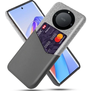 Onur Için X40 5g / X9A 5g / Magic5 Lite 5g Pu Deri Kaplamalı Pc Koruyucu Kabuk Bezi Doku Kart Tutucu ile Kaynak Anti Şok Geçirmez Telefon Kılıfı (Yurt Dışından)