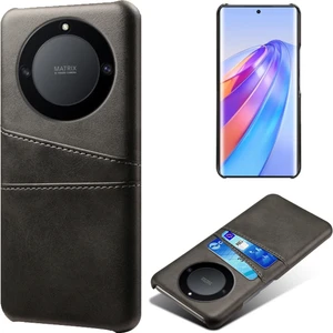 Onur Için X40 5g / X9A 5g / Magic5 Lite 5g Pu Deri Kaplamalı Sert Pc Hybrid Telefon Kılıfı Şok Geçirmez Anti-Çizgiye Dönem Çift Kart Yuvaları Kapak (Yurt Dışından)