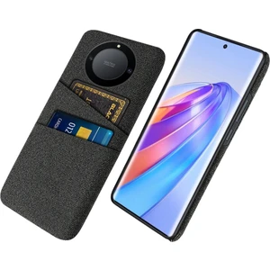 Onur Için X40 5g / X9A 5g / Magic5 Lite 5g Bez Doku Slip Anti-Slip Şok Geçirmez Kılıf Çift Kart Yuvaları Tasarım Sabit Pc Koruyucu Kabuk Telefon Kapağı (Yurt Dışından)