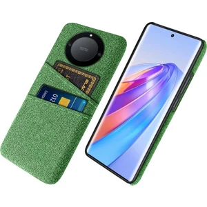 Onur Için X40 5g / X9A 5g / Magic5 Lite 5g Bez Doku Slip Anti-Slip Şok Geçirmez Kılıf Çift Kart Yuvaları Tasarım Sabit Pc Koruyucu Kabuk Telefon Kapağı (Yurt Dışından)