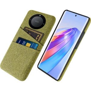 Onur Için X40 5g / X9A 5g / Magic5 Lite 5g Bez Doku Slip Anti-Slip Şok Geçirmez Kılıf Çift Kart Yuvaları Tasarım Sabit Pc Koruyucu Kabuk Telefon Kapağı (Yurt Dışından)