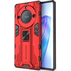 Onur Için X40 5g / X9A 5g / Magic5 Lite 5g Kickstand Koruyucu Telefon Kasası Damla Geçirmez Sert Pc Yumuşak Tpu Hibrid Kapak (Yurt Dışından)