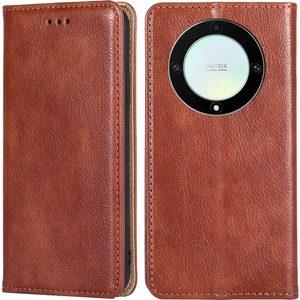 Onur Için X40 5g / X9A 5g / Magic5 Lite 5g Pu Deri Deri Cüzdan Telefon Kılıfı Manyetik Kapalı Otomatik Kapalı Şok Geçirmez Stand Kapağı (Yurt Dışından)