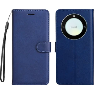 Kt Deri Serisi-2 Şok Geçirmez Telefon Kılıfı Onur X40 5g / X9A 5g / Magic5 Lite 5g, Pu Deri Flip Cüzdan Kapağı Düz ​​renk Manyetik Kapatma Stand Telefon Kabuğu Kayış (Yurt Dışından)