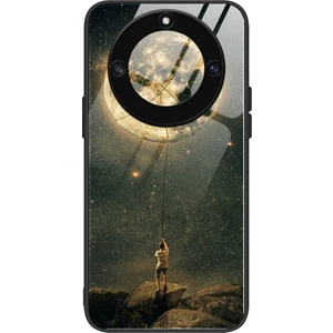 Onur Için X40 5g / X9A 5g / Magic5 Lite 5g Anti-Slatch Pc+Tpu+Temperli Cam Şok Geçirmez Telefon Kapağı Desen Baskı Anti-Solma Telefon Kılıfı (Yurt Dışından)