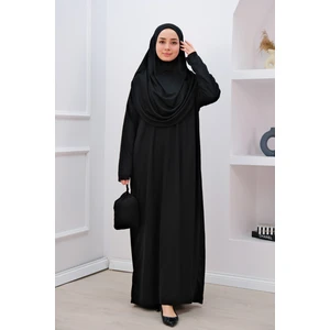 Tek Parça Namaz Elbisesi N2302 Siyah