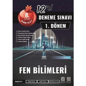 Nartest Yayınevi 8. Sınıf 1. Dönem Mod 12 Fen Bilimleri Deneme Sınavı - Nartest Yayınevi Ya