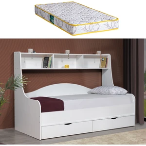 Hera Çekmeceli Karyola + 1 Adet Comfort Yatak - Beyaz