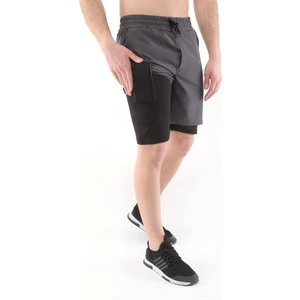 Ghassy Co. Ghassy Co Erkek Running Hızlı Kuruma Micropolyester Arka Fermuar Cepli ve Havlu Halkalı Antrenman Futbol Fitness Kısa Taytlı Şort