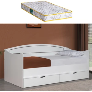 Soft Çekmeceli Karyola + 1 Adet Comfort Yatak - Beyaz