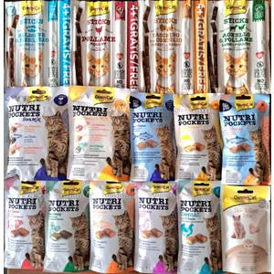 Asvet Gimcat Süper Karışık 15 Parça Kedi Ödül, Vitamin Tabletleri ve Sticksleri
